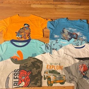 Boys size 4/5 short sleeve and 1 long sleeve lot
